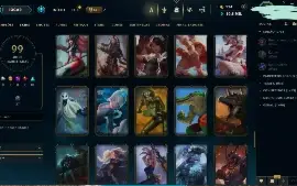 Conta lol 2013 - 99 skins 2 ult, 2 legend,10 epic,27 legado