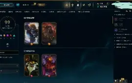 Conta lol 2013 - 99 skins 2 ult, 2 legend,10 epic,27 legado