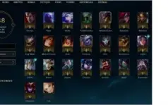 Conta De Lol P3 , 65 Champs , 19 Skins