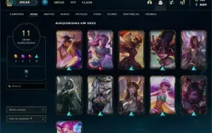 SMURF PRATA 3, SKIN LENDÁRIA DA KAI'SA + 10 SKINS ÉPICAS