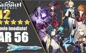 (AR-56) Xiao, Raiden, Albedo, Childe, Mona, Jean, Keqking