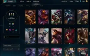 Acc de LOL 141 Skins