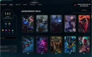 Acc de LOL 141 Skins