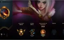 CONTA LOL 🌟 OURO 3 🌟 64 SKINS 🌟 90 CAMPEOES