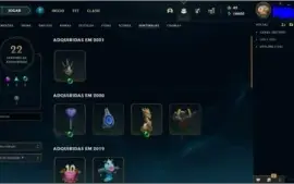 Conta Lol 6 anos com + de 300 skins