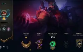 Conta league of legends ouro 4 / gold 4 / 148 skins