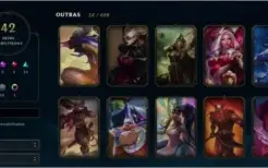 CONTA LOL // LVL 281// 124 CHAMPS // 42 SKINS //