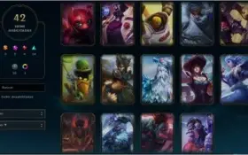 CONTA LOL // LVL 281// 124 CHAMPS // 42 SKINS //
