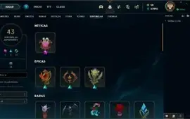 CONTA LOL FULL CHAMP D4 64% WIN RATE MMR MESTRE