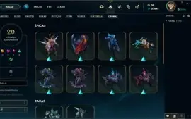CONTA LOL FULL CHAMP D4 64% WIN RATE MMR MESTRE