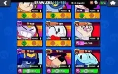 CONTA DE BRALW STARS 45/48 33 FULL COM MUITAS SKINS VALIOSAS