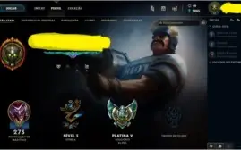 Conta de lol Platina 5 com 52 skins e varios cromas!