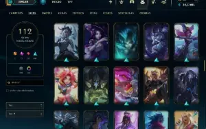Conta Level 315 Com 117 Campeões- Gold Ii- 112 Skins- Ultima