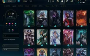 Conta Level 315 Com 117 Campeões- Gold Ii- 112 Skins- Ultima