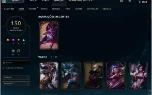 Conta LOL, 150 skins, Riven Campeonato season 2 e Rammus Rei