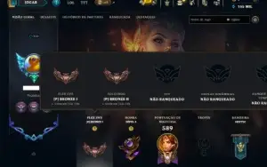 Bronze 2 com TODOS os Champs e 223 Skins ( SUP / JG )