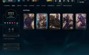Bronze 2 com TODOS os Champs e 223 Skins ( SUP / JG )
