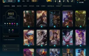 Bronze 2 com TODOS os Champs e 223 Skins ( SUP / JG )