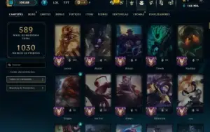 Bronze 2 com TODOS os Champs e 223 Skins ( SUP / JG )