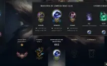 Conta 137 skins todos champions