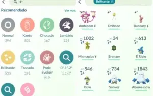CONTA POKEMON GO LEVEL 42 com 535 shinys e 83 100%iv