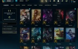 Conta Prata 2 com 22 Champs e 2 Skins + 4 Espolios