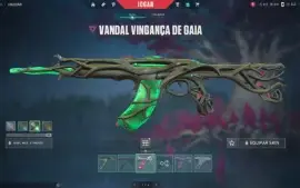 Conta Valorant Imortal 2. Vandal Ion, Faca Saqueadora, Gaia