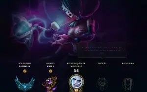 Conta lol level 38 , platina 3 , skind do viego e tresh