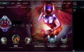 CONTA LEAGUE OF LEGENDS DIAMANTE 5 70SKINS MUITOS CHAMPS