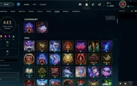 Conta League of Legends 500 skins