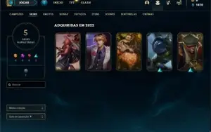 Conta ouro 2 com 30 Champs e 5 Skins ( EMAIL NÃO CONFIRMADO)