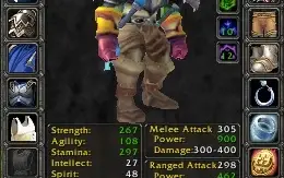 conta wow classic warrior orc bem equipado