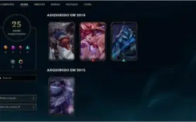 Conta Lol - Diamante 4 - Rammus Rei- 25 Skins - 50 Campeão