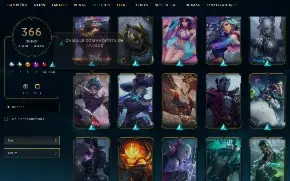 Conta lol LV 735 364 skin Platina