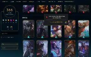 Conta lol LV 735 364 skin Platina