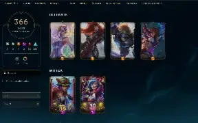 Conta lol LV 735 364 skin Platina