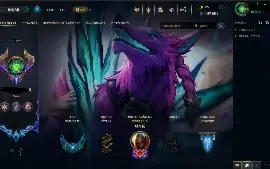 Conta lol LV 735 364 skin Platina