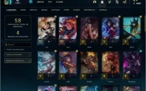 Conta Mestre 78 PDL com 59% de win rate 21 skins e 51 champs