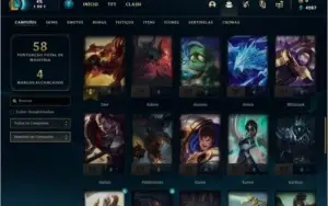 Conta Mestre 78 PDL com 59% de win rate 21 skins e 51 champs