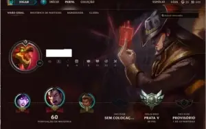Prata V - MMR Alto Preço de conta unranked