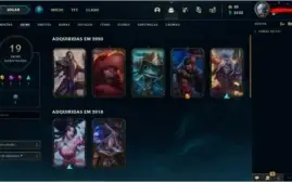 CONTA DIAMANTE 4 LOL 62% WR