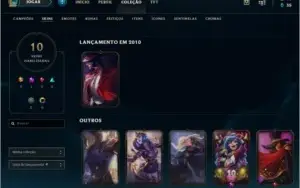 CONTA LEAGUE OF LEGENDS (OURO NA S9 + MD10 LIMPA + 10SKINS)