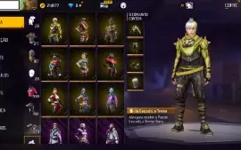 Conta free fire lvl 74 - Antiga Gemada Vinc. com face