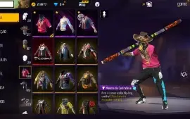 Conta free fire lvl 74 - Antiga Gemada Vinc. com face