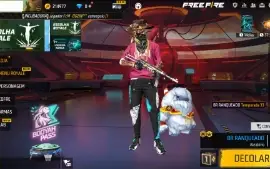 Conta free fire lvl 74 - Antiga Gemada Vinc. com face