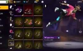 Conta free fire lvl 74 - Antiga Gemada Vinc. com face