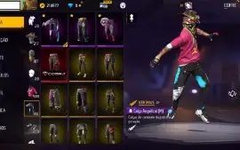 Conta free fire lvl 74 - Antiga Gemada Vinc. com face