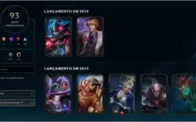 Conta League Of Legends +90 Skins Prata III  Nivel 170 7K EA