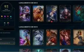 Conta League Of Legends +90 Skins Prata III  Nivel 170 7K EA