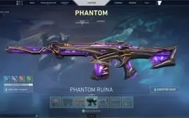 conta valorant com várias skins e vários passes